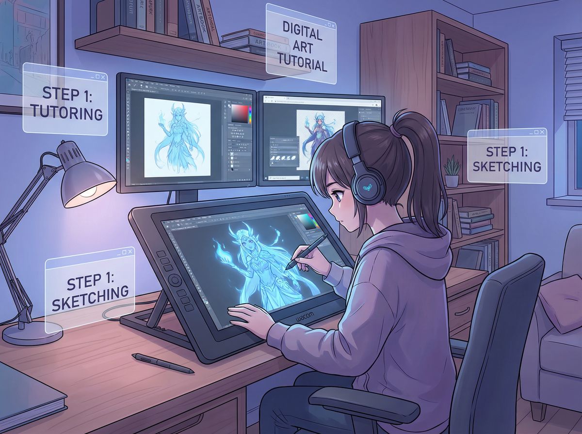 17c一起草动漫教程-数字艺术创作演示